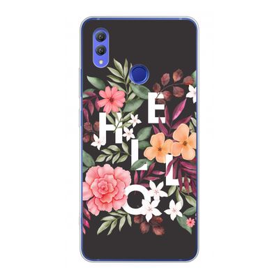 Hello in flowers: Honor Note 10 Transparant Hoesje