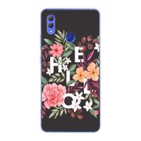 Hello in flowers: Honor Note 10 Transparant Hoesje