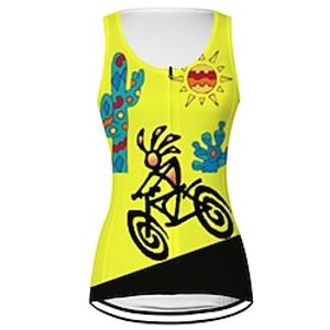 Dames Wielrenvest Wielrenshirt Mouwloos Fietsen Ves / Mouwloos Shirt Kleding Bovenlichaam met 3 achterzakken Bergracen Wegwielrennen Ademend Sneldrogend Vochtregelerend Achterzak Paars Geel Roze Lightinthebox