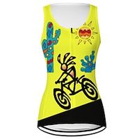 Dames Wielrenvest Wielrenshirt Mouwloos Fietsen Ves / Mouwloos Shirt Kleding Bovenlichaam met 3 achterzakken Bergracen Wegwielrennen Ademend Sneldrogend Vochtregelerend Achterzak Paars Geel Roze Lightinthebox