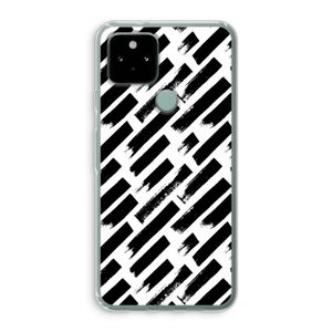 Zwarte vegen: Google Pixel 5 Transparant Hoesje