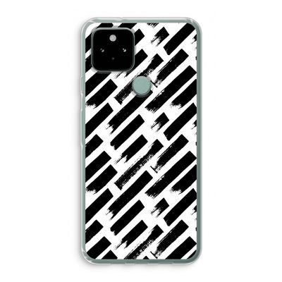 Zwarte vegen: Google Pixel 5 Transparant Hoesje