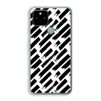 Zwarte vegen: Google Pixel 5 Transparant Hoesje