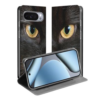 Google Pixel 10 | Pixel 10 Pro | Book Case | Zwarte Kat