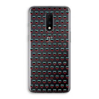 Hartjes: OnePlus 7 Transparant Hoesje