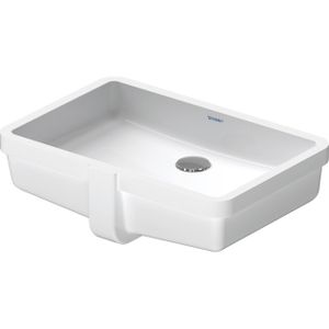 Duravit Vero onderbouwwastafel voor houten console 48.5x31.5cm met overloop zonder kraanvlak wit 0330480000