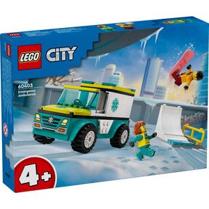 Lego City 60403 Ambulance en Snowboarder