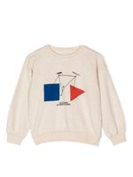 Bobo Choses sweat à imprimé Crazy Bicy - Tons neutres