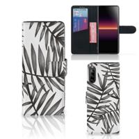 Sony Xperia L4 Hoesje Leaves Grey
