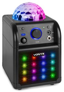 Vonyx SBS50B-PLUS Karaokeset met microfoon, Bluetooth en lichteffecten