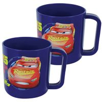 2x stuks kunststof drinkbeker/mok Disney Cars 350 ml