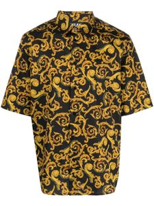 Versace Jeans Couture chemise en coton à motif baroque - Noir