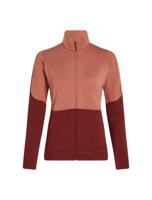 Icebreaker Merino 400 Realfleece™ Descender LS Zip Vest Dames Cedar Wood/Port L