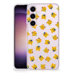 TPU bumper voor Samsung Galaxy S24 Katten Emojis