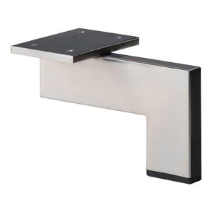 RVS / INOX design hoekprofiel meubelpoot 10 cm