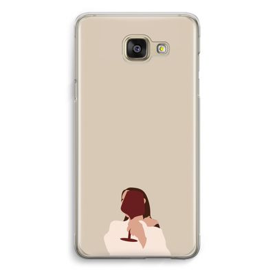 I drink wine: Samsung Galaxy A5 (2016) Transparant Hoesje