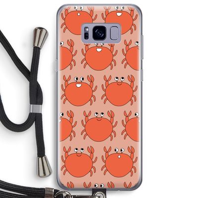 Krab: Samsung Galaxy S8 Plus Transparant Hoesje met koord
