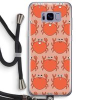 Krab: Samsung Galaxy S8 Plus Transparant Hoesje met koord