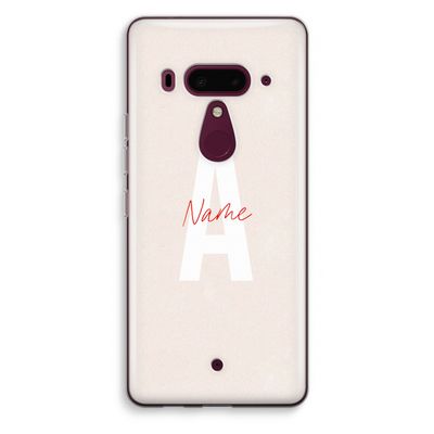 Strawberry Milkshake: HTC U12+ Transparant Hoesje