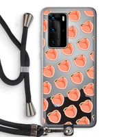 Just peachy: Huawei P40 Pro Transparant Hoesje met koord Just peachy: Huawei P40 Pro Transparant Hoesje met koord