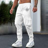 Voor heren Atletische broek Joggingbroeken Elastische taille Meerdere zakken Recht been Grafisch Geometrisch patroon Comfort Ademend Volledige lengte Buitensporten Casual Recreatiesport Sport Modieus Lightinthebox