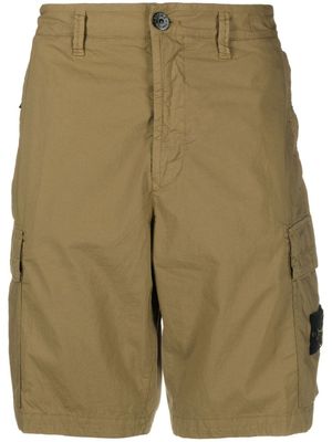 Stone Island bermuda à patch logo - Marron