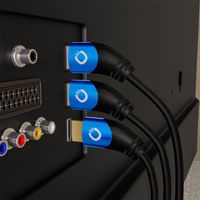 OEHLBACH D1C42531 HDMI kabel 1,5 m HDMI Type A (Standaard) 3 x HDMI Type A (Standard) Zwart, Blauw - thumbnail