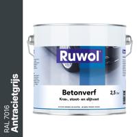 Ruwol Betonverf Antracietgrijs (RAL 7016) 2,5 liter