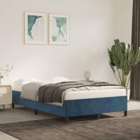 Bedframe zonder matras 120x200 cm fluweel donkerblauw