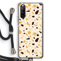 Terrazzo N°13: Sony Sony Xperia 10 III Transparant Hoesje met koord