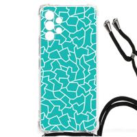 Samsung Galaxy A13 4G Back Cover Cracks Blue