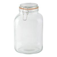 Esschert Design Weckpotten/inmaakpotten - 3L - glas - beugelsluiting - D15 x H24 cm