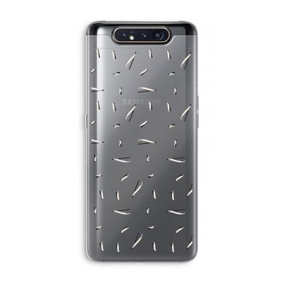 Hipster stripes: Samsung Galaxy A80 Transparant Hoesje