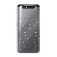 Hipster stripes: Samsung Galaxy A80 Transparant Hoesje