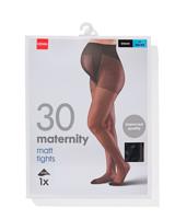 HEMA Zwangerschapspanty 30denier Zwart (zwart)