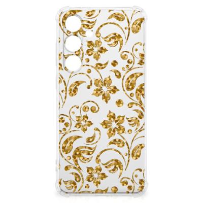 Samsung Galaxy S24 FE Case Gouden Bloemen