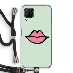 Kusje: Huawei P40 Lite Transparant Hoesje met koord