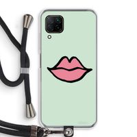 Kusje: Huawei P40 Lite Transparant Hoesje met koord