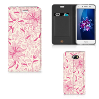 Huawei Y5 2 | Y6 Compact Smart Cover Pink Flowers