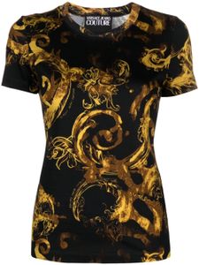 Versace Jeans Couture t-shirt Watercolour Couture en coton - Noir