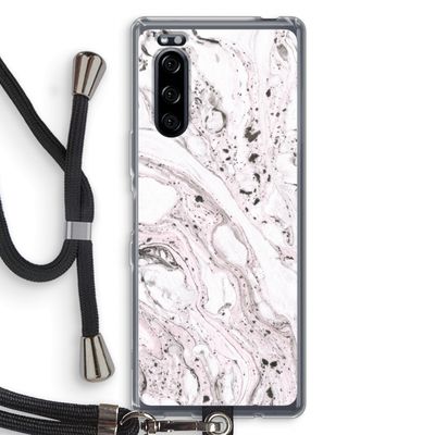 Mengelmoes: Sony Xperia 5 Transparant Hoesje met koord