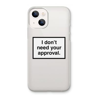 Don't need approval: iPhone 13 mini Transparant Hoesje