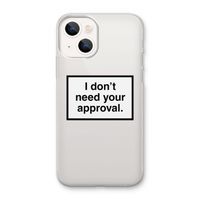 Don't need approval: iPhone 13 mini Transparant Hoesje