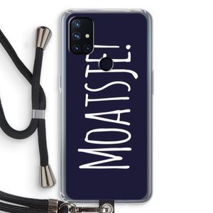 Moatsje!: OnePlus Nord N10 5G Transparant Hoesje met koord