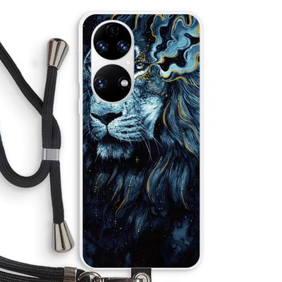 Darkness Lion: Huawei P50 Transparant Hoesje met koord