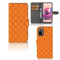 Xiaomi Redmi Note 10S | 10 4G | Poco M5s | Telefoon Hoesje | Batik Oranje