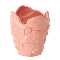 Boltze Home bloempot vis h22cm roze