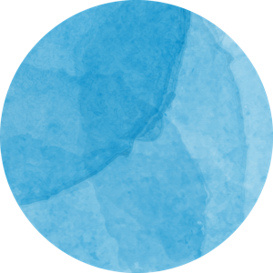 Abstract blauw minimalistisch ontwerp vinyl tapijt rond