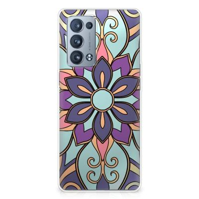 OPPO Reno 6 Pro Plus 5G | TPU Case | Purple Flower
