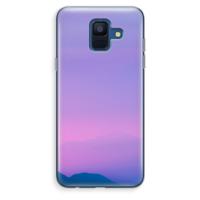 Sunset pastel: Samsung Galaxy A6 (2018) Transparant Hoesje